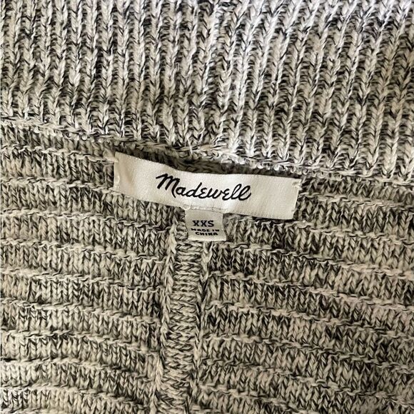 Madewell long oversized gray open cardigan slouchy sz XXS but fits up to large - Picture 6 of 7